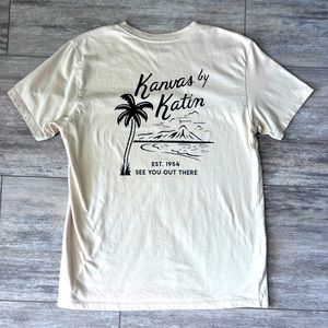 Katin Mens T Shirt Size Medium Cream Color